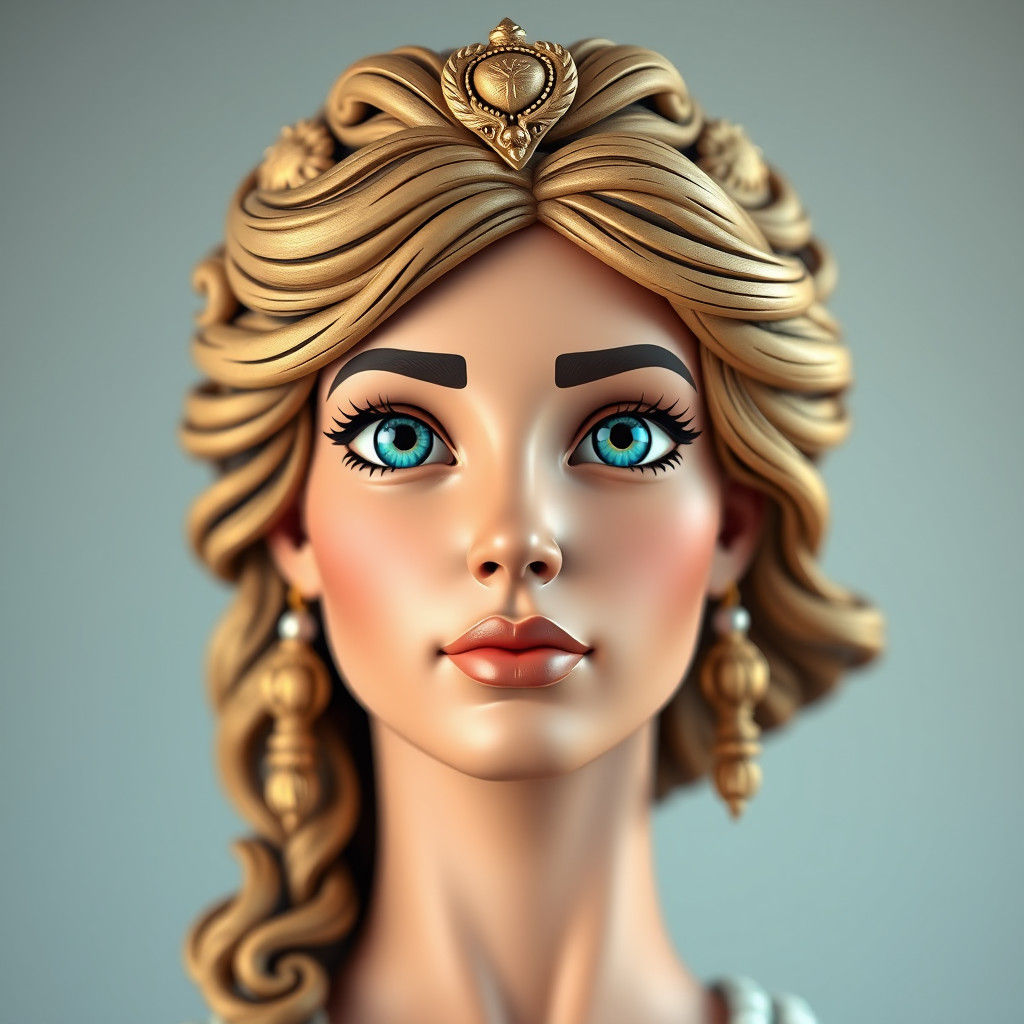 Cartoon Portrait of Athena as Professional Profile