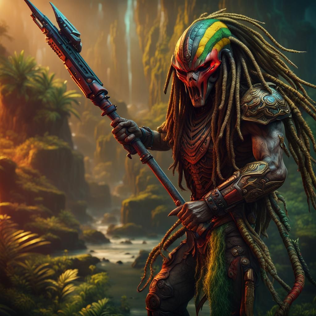Rasta Predator Fantasy Concept Art