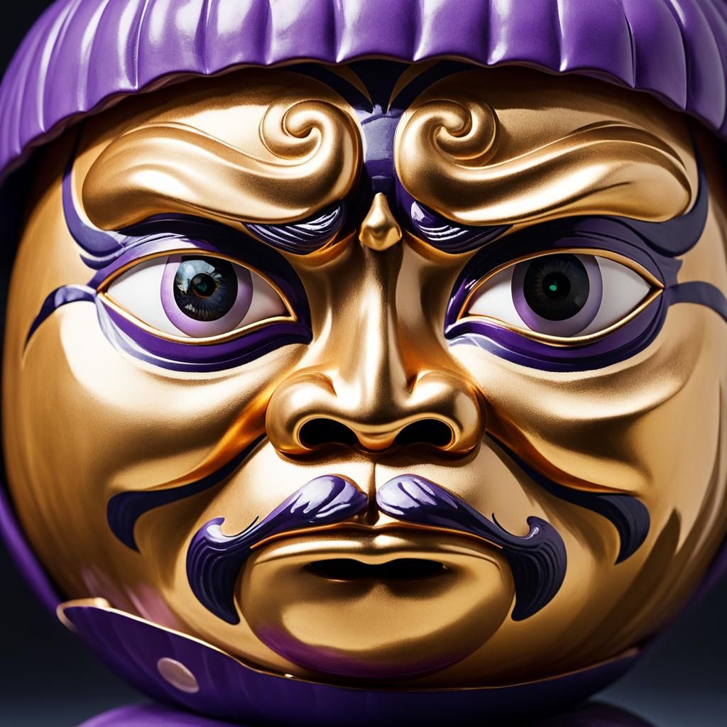 Purple Daruma Doll (JPN)