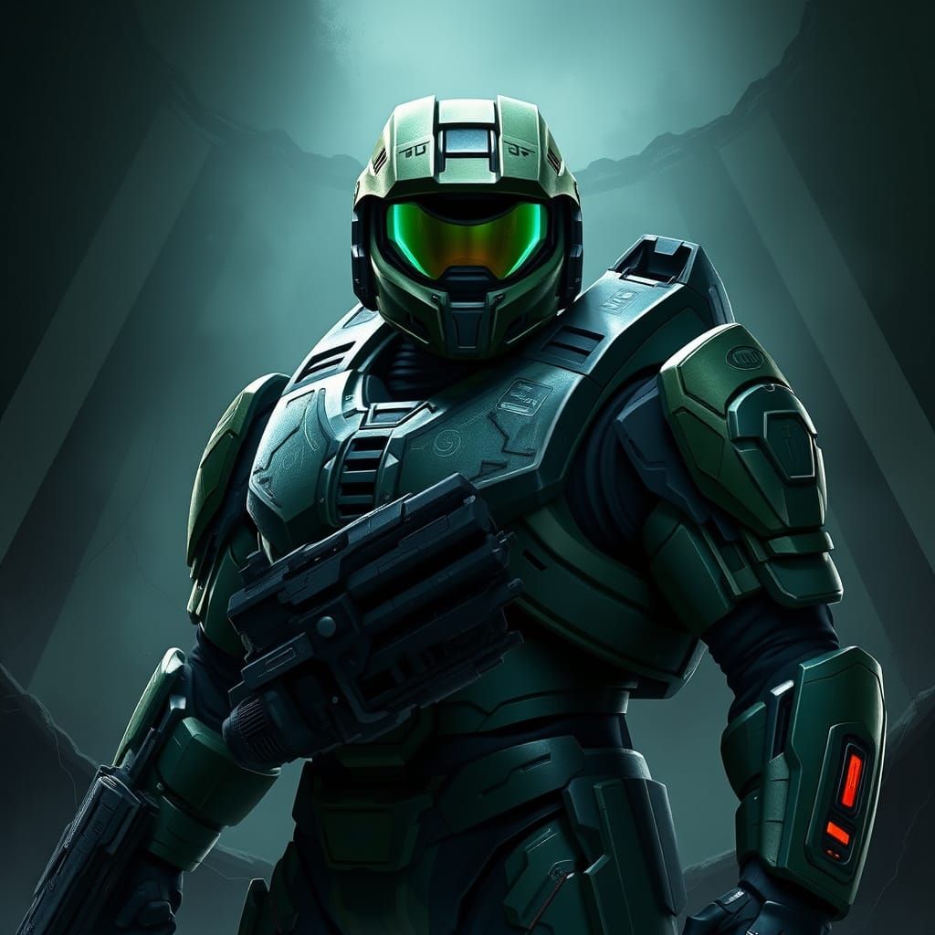 Master Chief Ominous Stance, Gritty Realism
