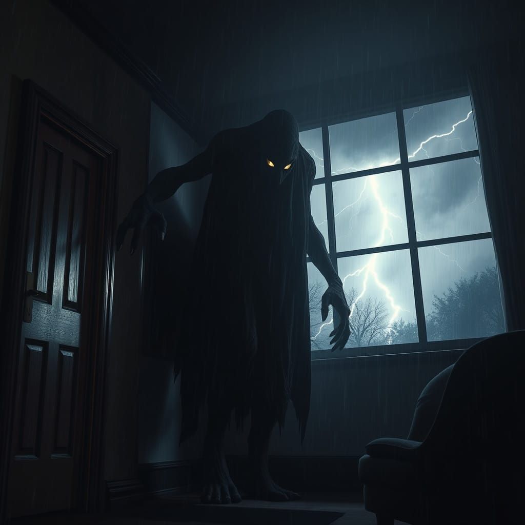 Surreal Gothic Nightmare of the Boogeyman Invading the Bedro...