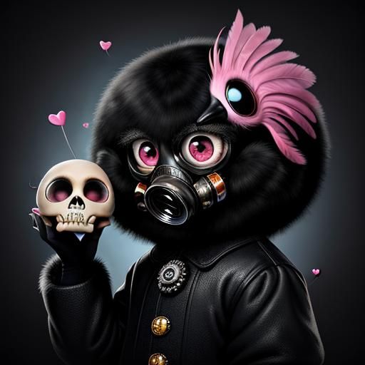 Whimsical Surrealist Creature in 3D with Fine Details