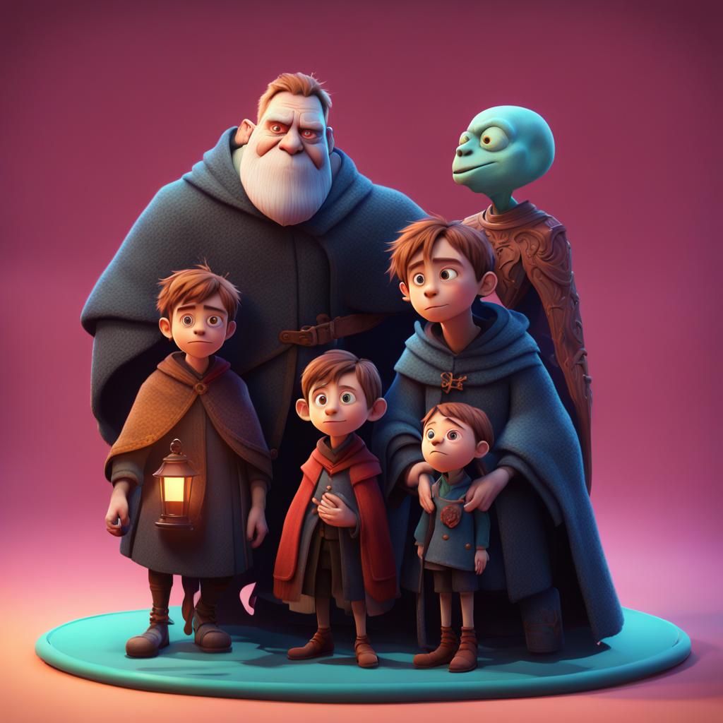 Creepy Faceless Child in The Middle Ages