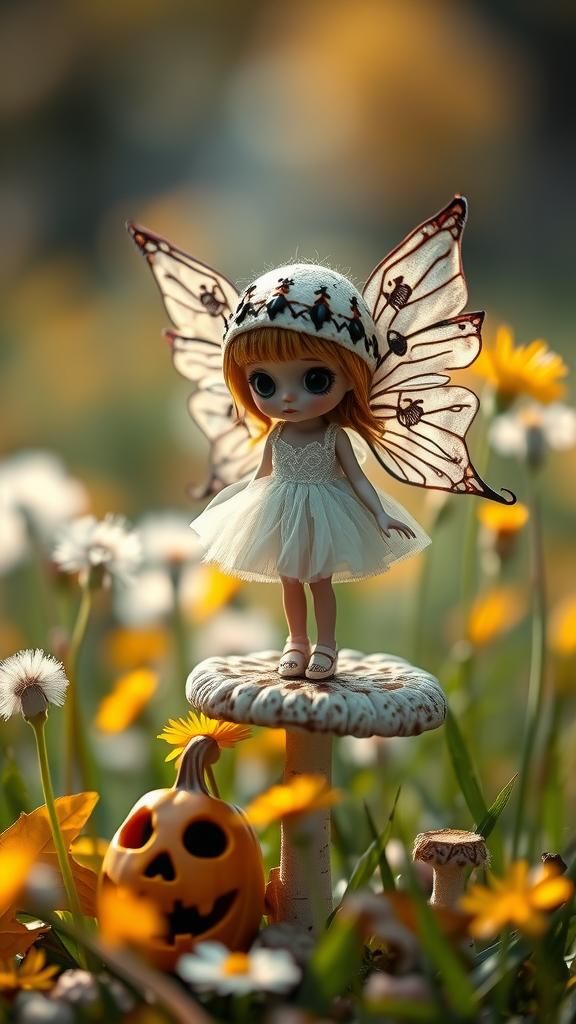 Autumnal Dreamscape with Sugar Skull Moth