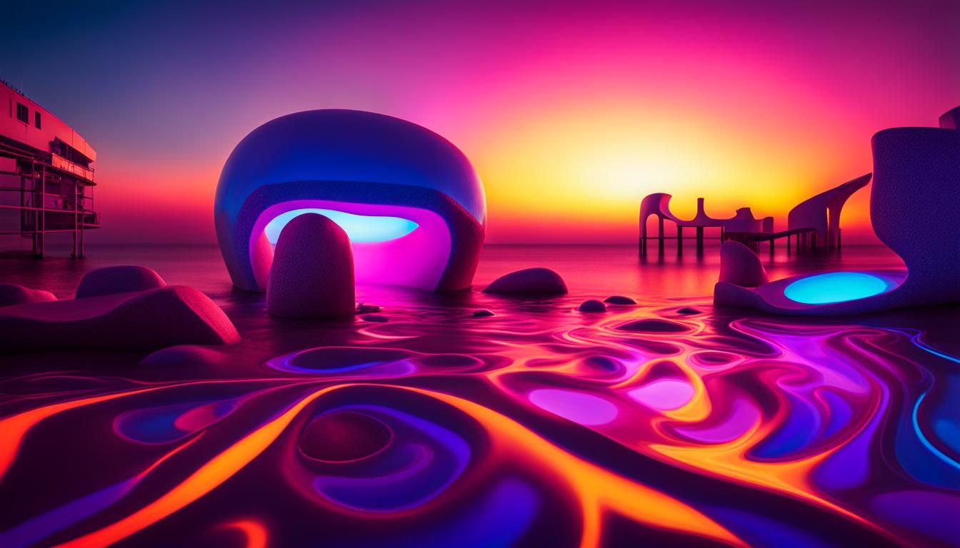 Striking Image with UV-Reactive Colors