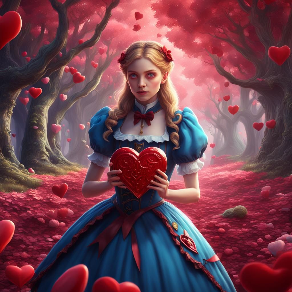 Magical Valentine's Day Alice: Fantasy Concept Art