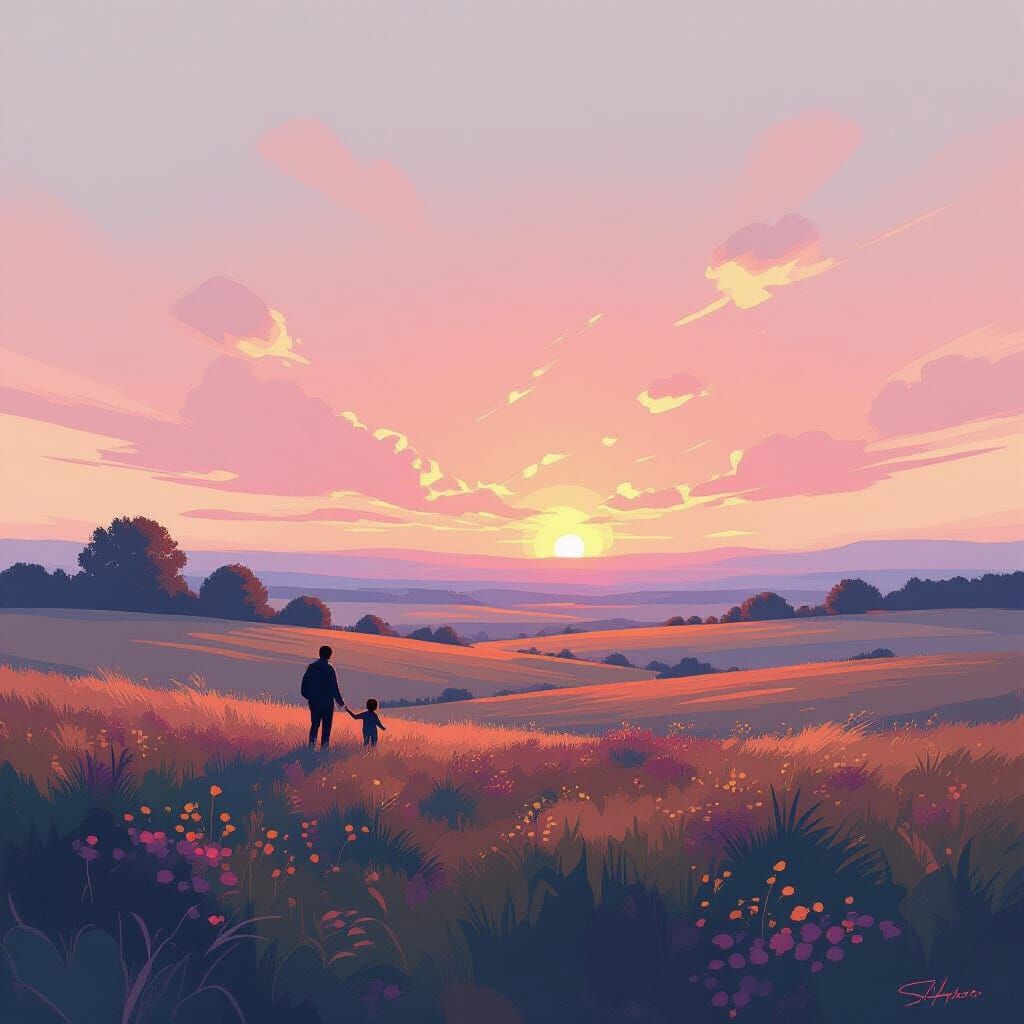 Ethereal Landscape Inspired by Rothko, Thorp, and Stalenhag