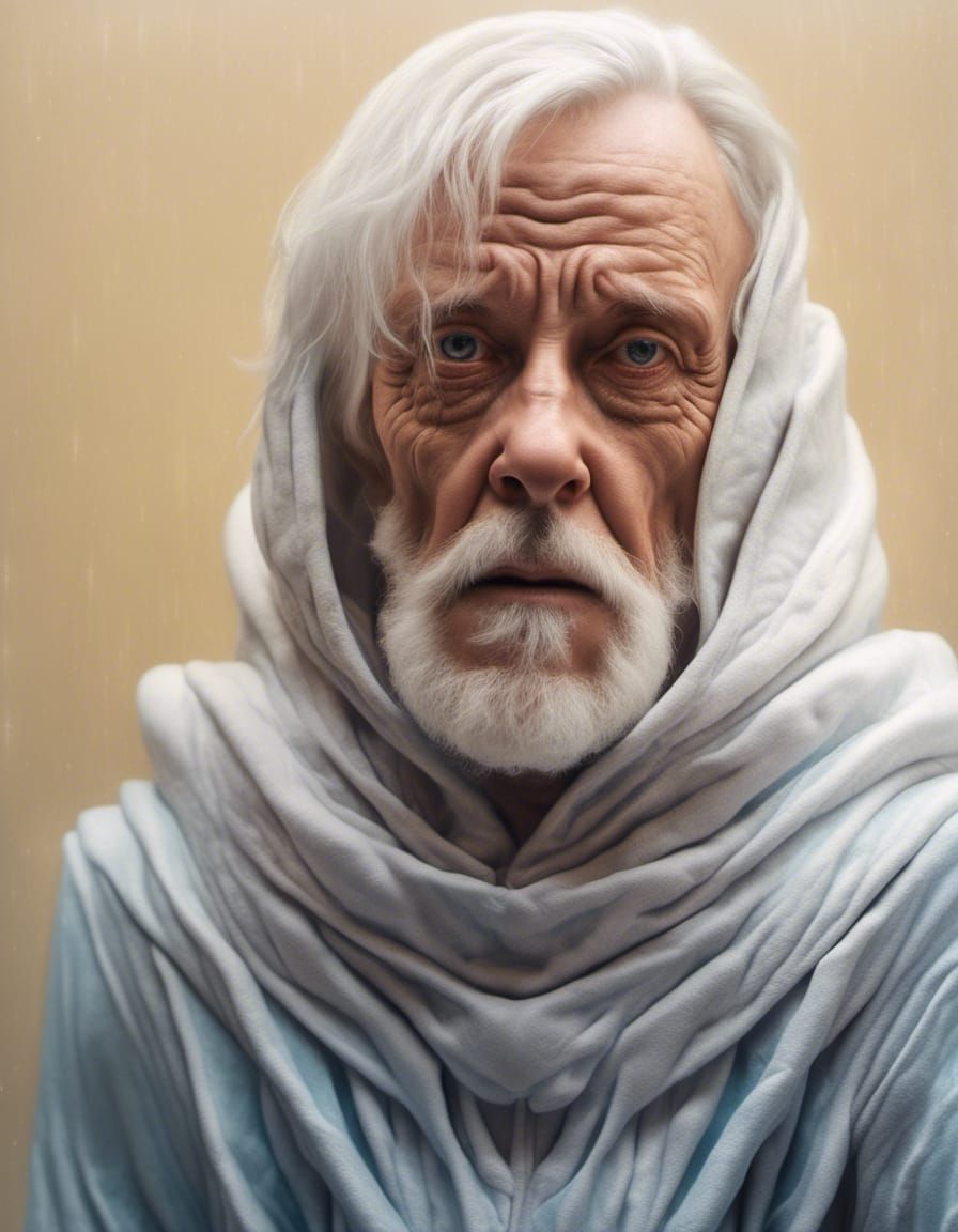 Art History Characters Party with Aliens in Hyperrealism