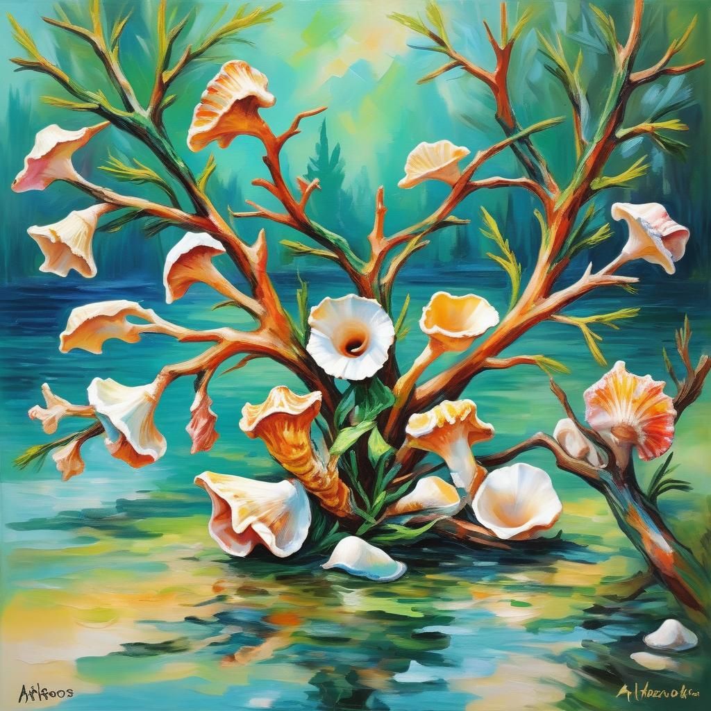 Water Gypsies Rejoice: An Expressionist Oil Painting