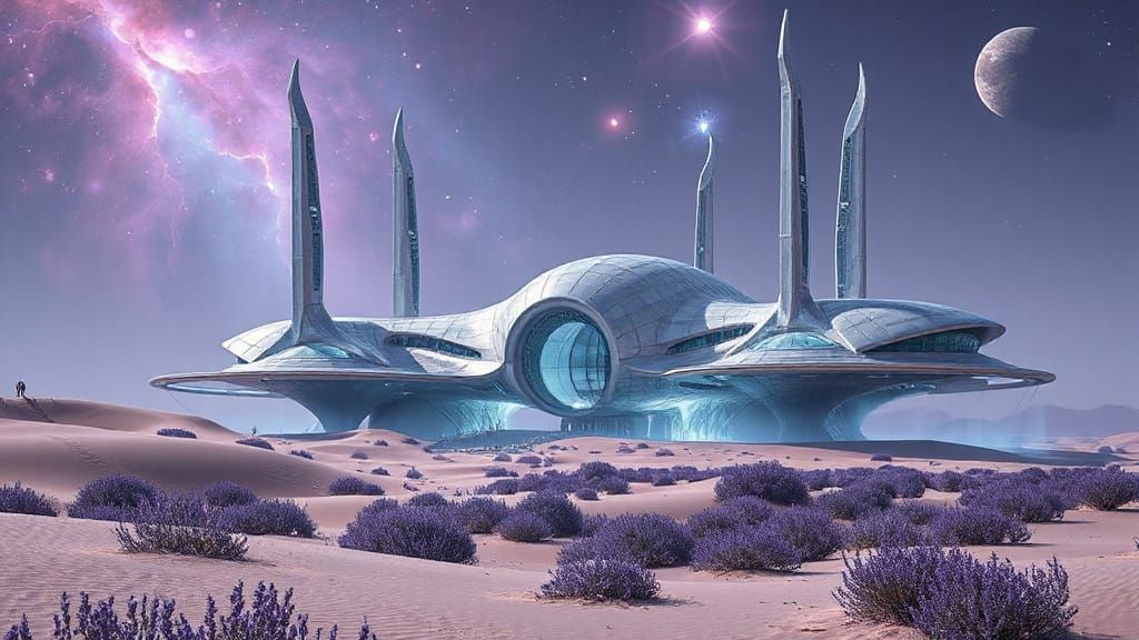 Alien Architectural Masterpiece in Ultra-Photorealistic Styl...