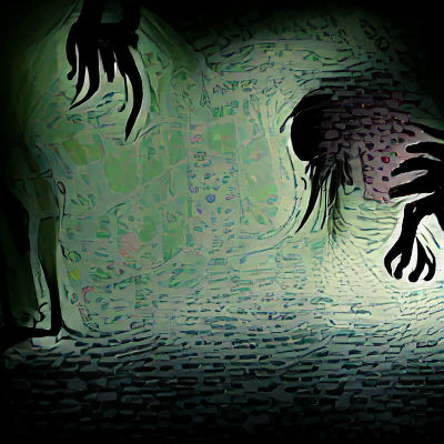 Dark and Horrific Scene