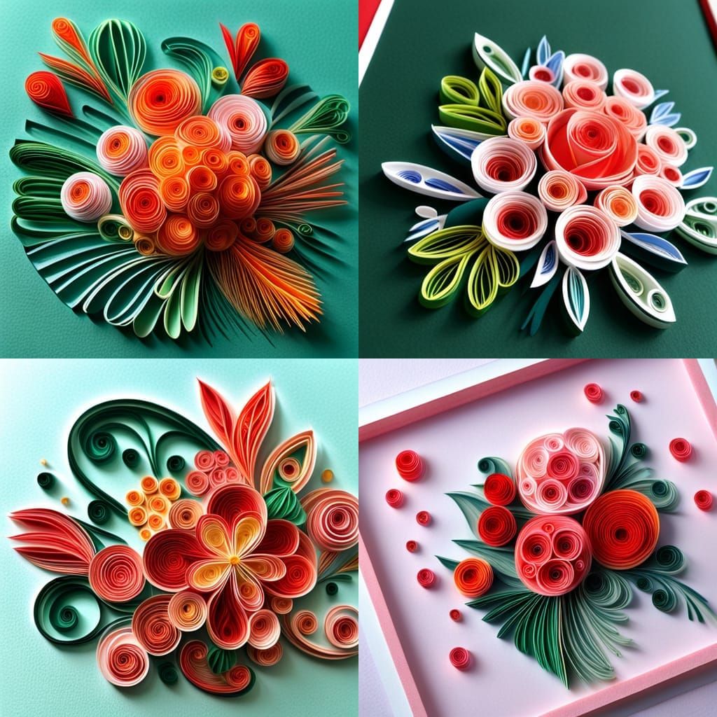3D Kirigami Bouquet: Multidimensional Paper Art