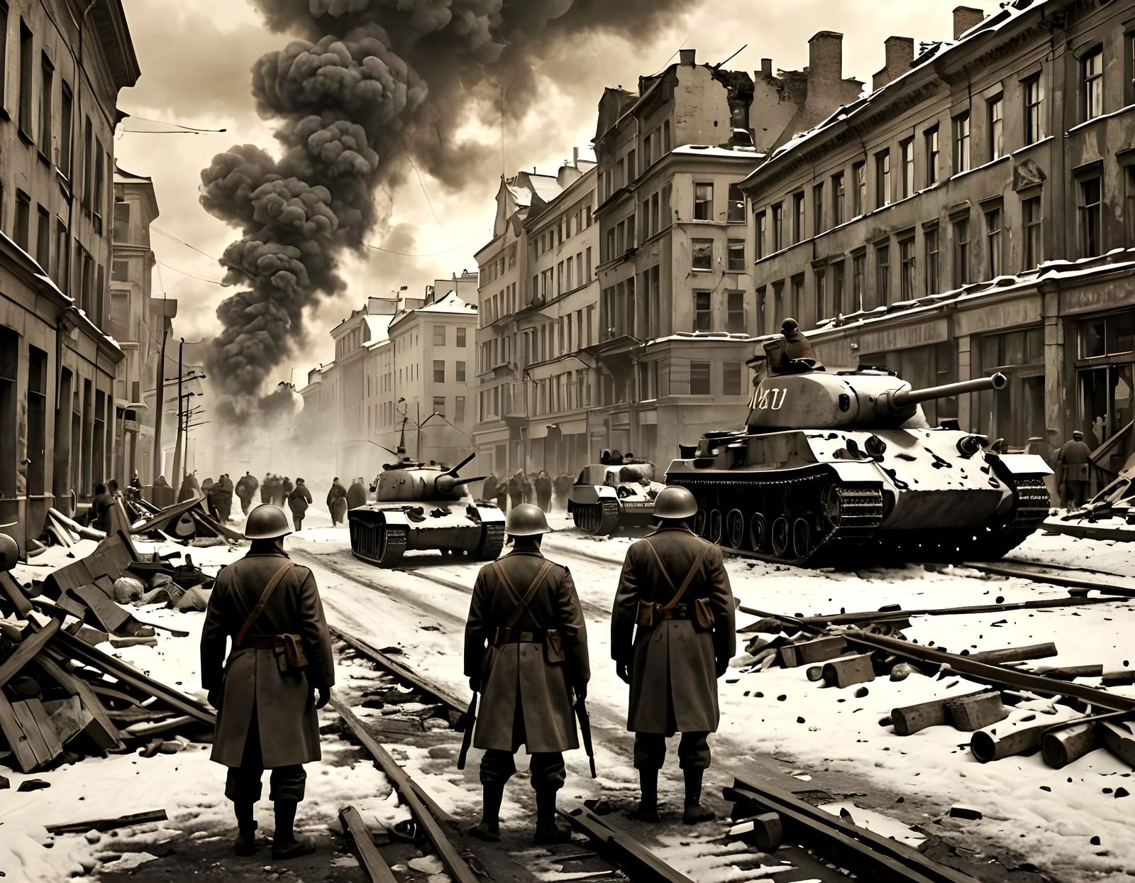 Hyperrealistic Siege of Leningrad, World War 2