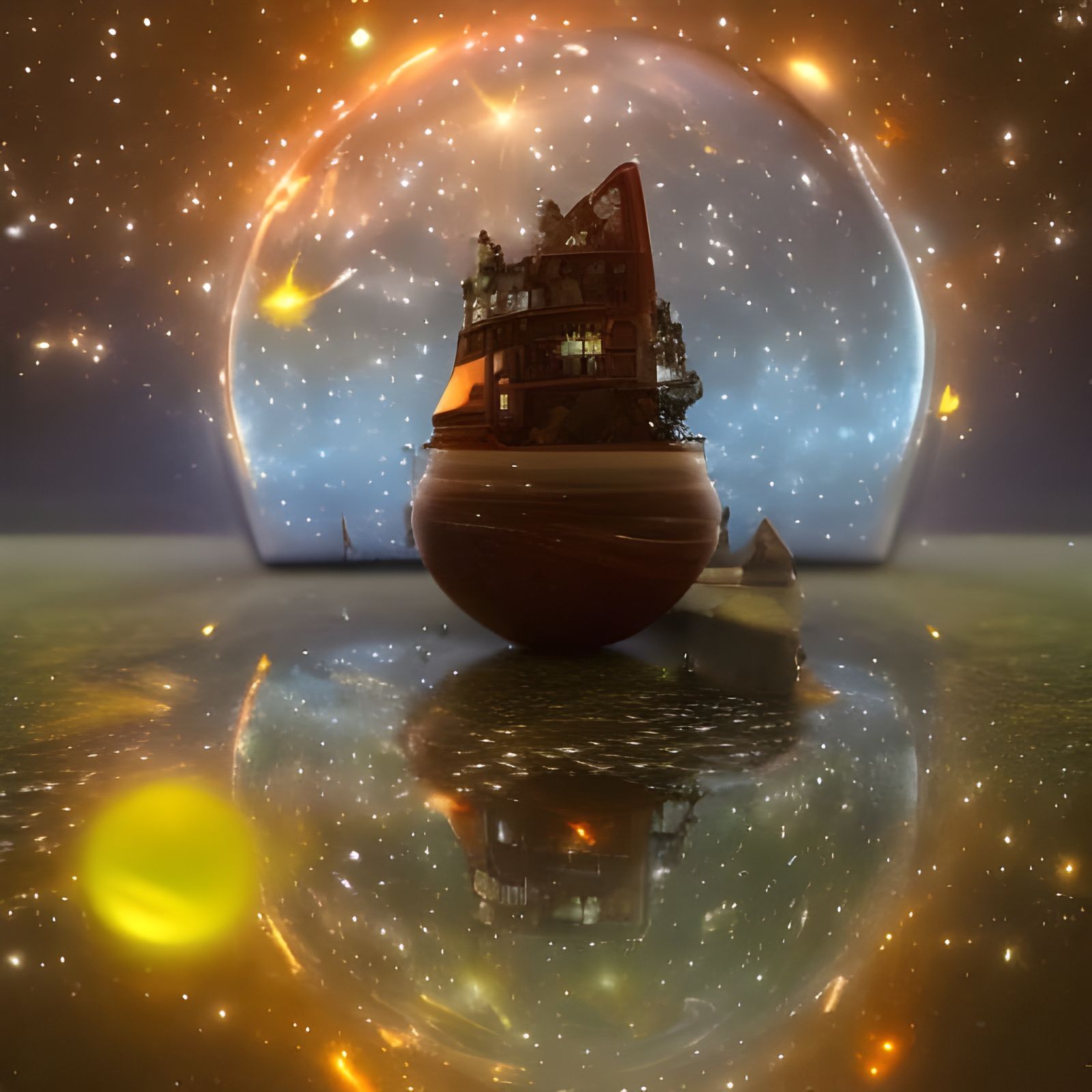 Galaxy in a Jar: Macro Tilt-Shift Photo