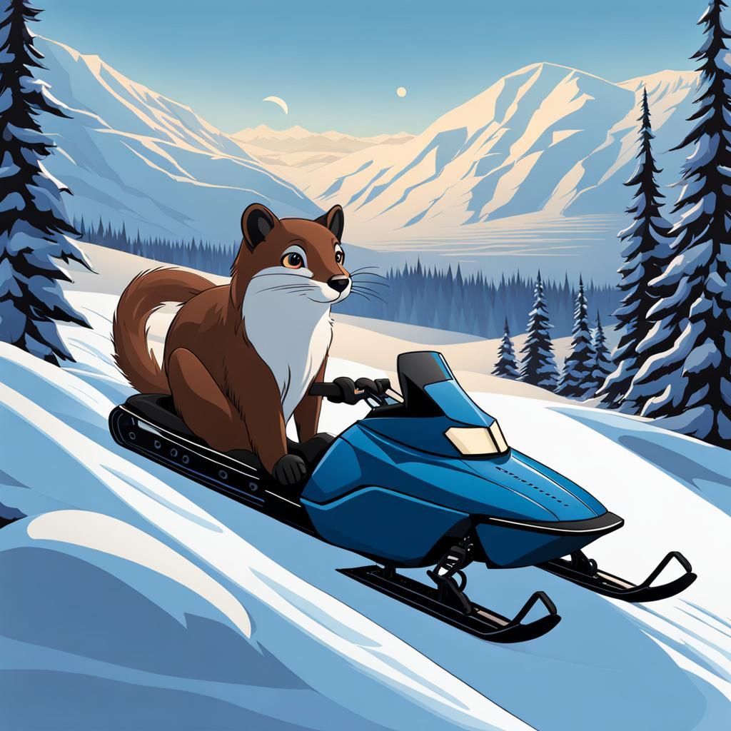 Surreal Snowmobile Accident: An Icy Love