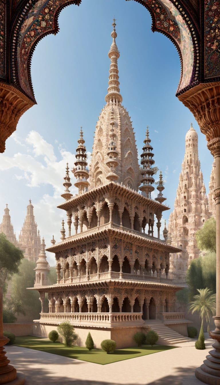 Indian Pagoda Gaudi's Baroque Gothic

28th/159th
