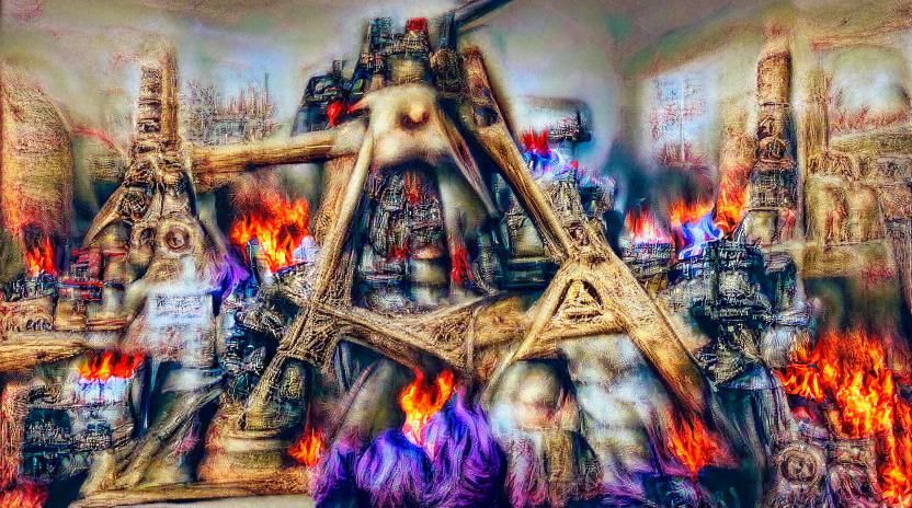 Introspective Fire Scene with Volumetric Lighting