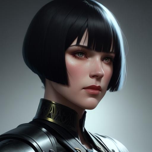 Louise Brooks Portrait in Artgerm Style