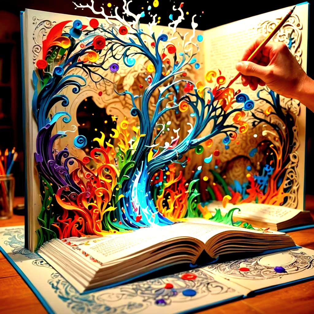 Magical Pop-Up Book Creation in Hyperrealistic Style