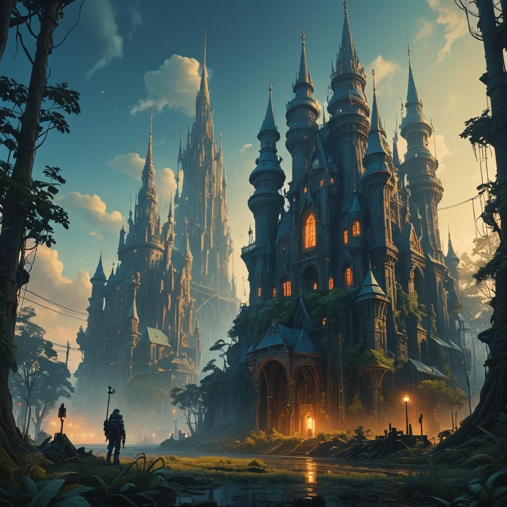 Fantasy City: Emul Kingdom in Mystical Forest