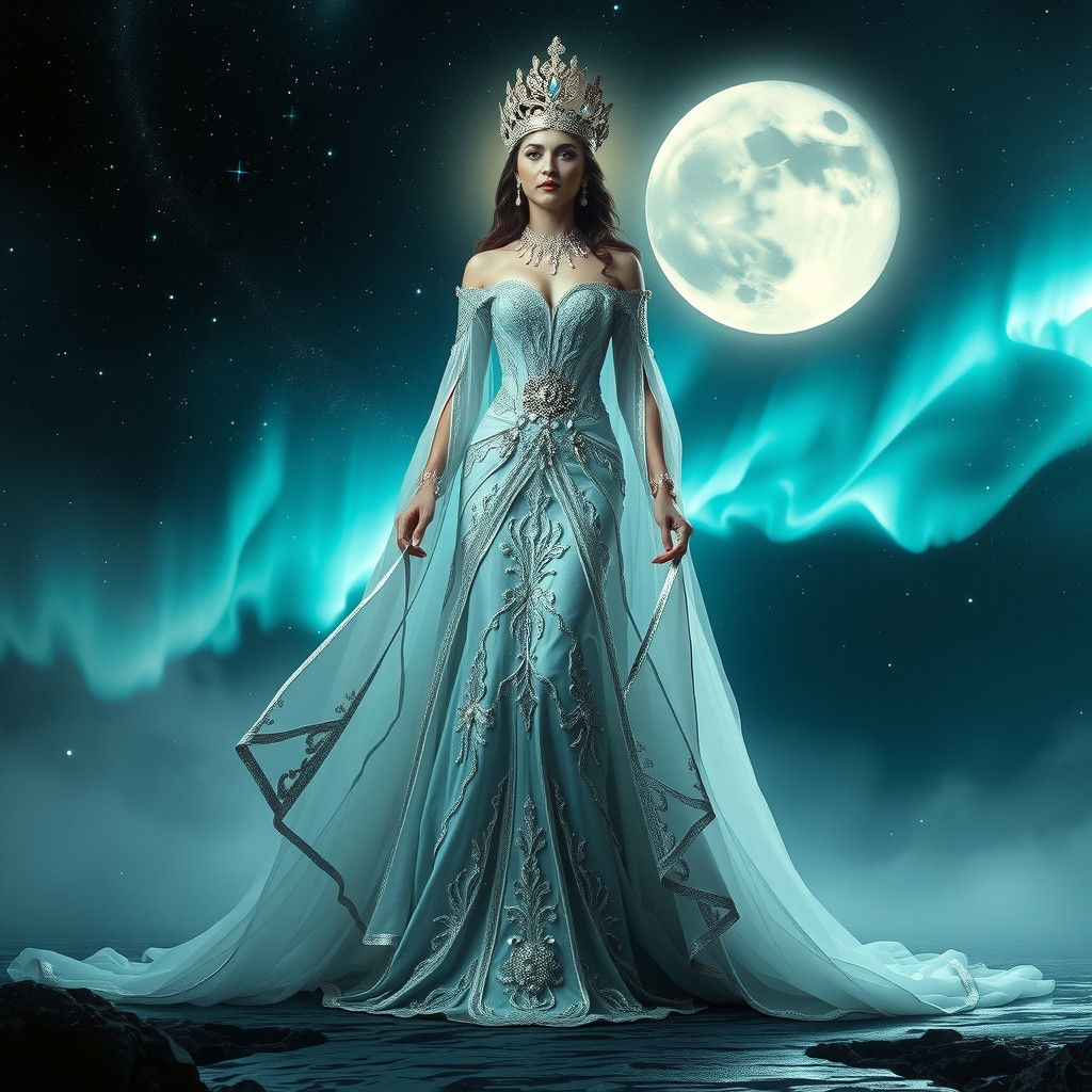 Queen of the Moon in Galactic Moonscape
