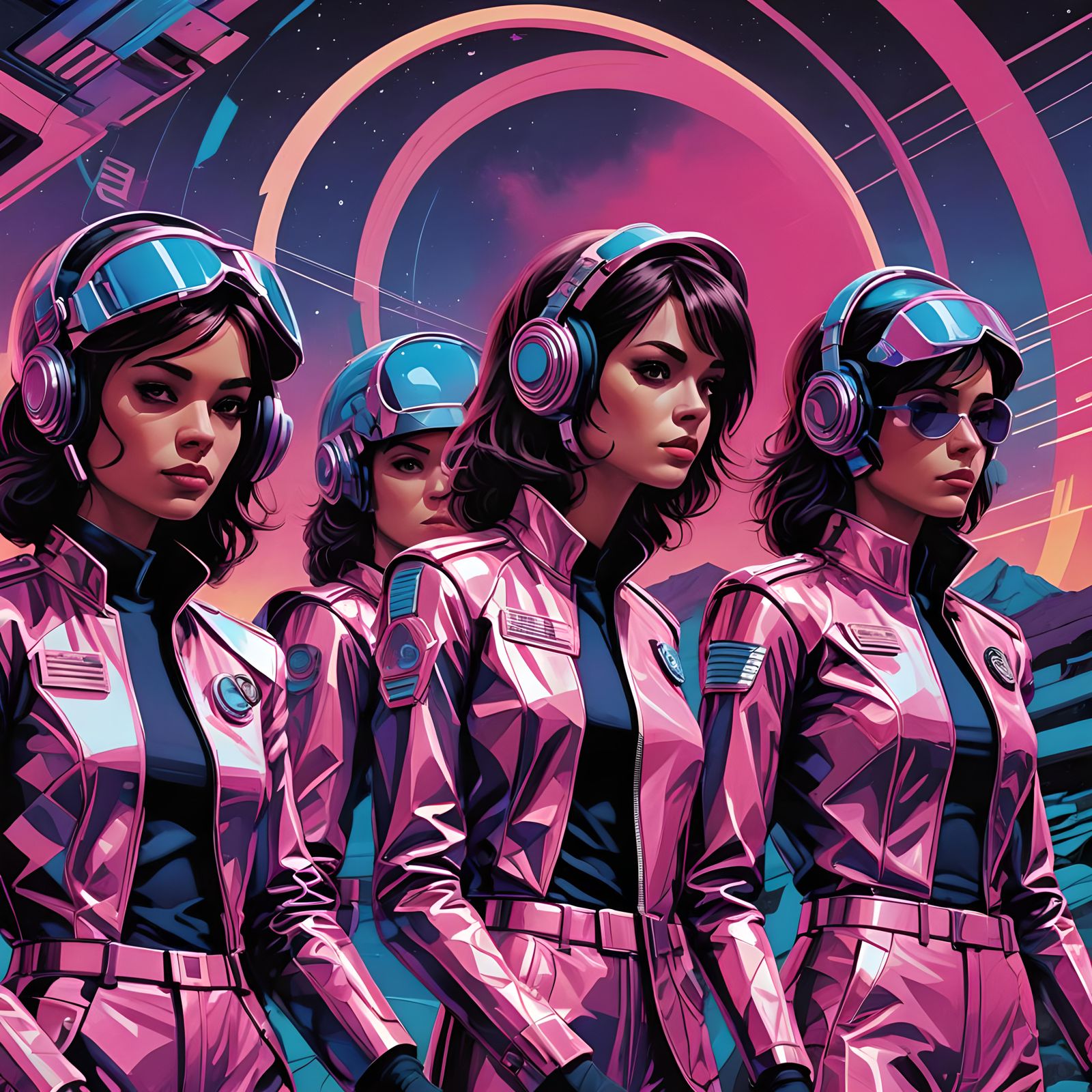 Daft Fuschia: The Lavender Side of Saturn [Fake Album Cover]