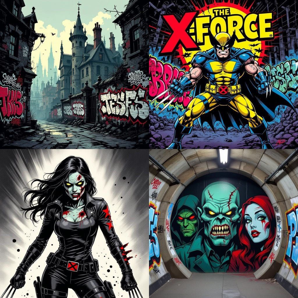 X-23 Marvel Graffiti Comic Art