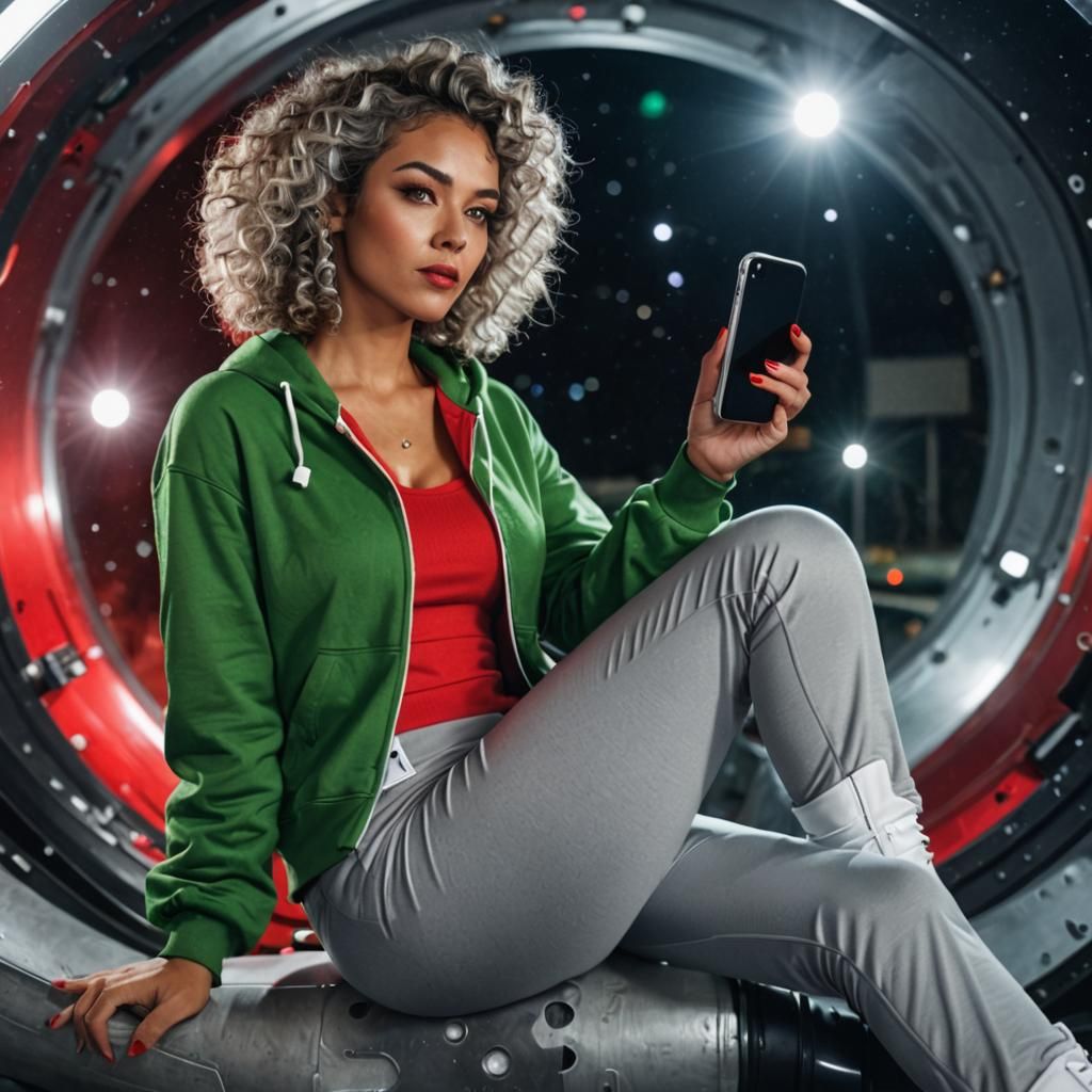 Red Riding Hood in Space, Street Art Style