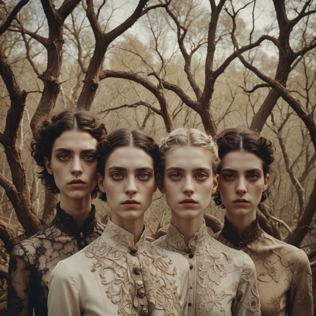 Ironic Teratoid Androgynes in Dreamy Landscape