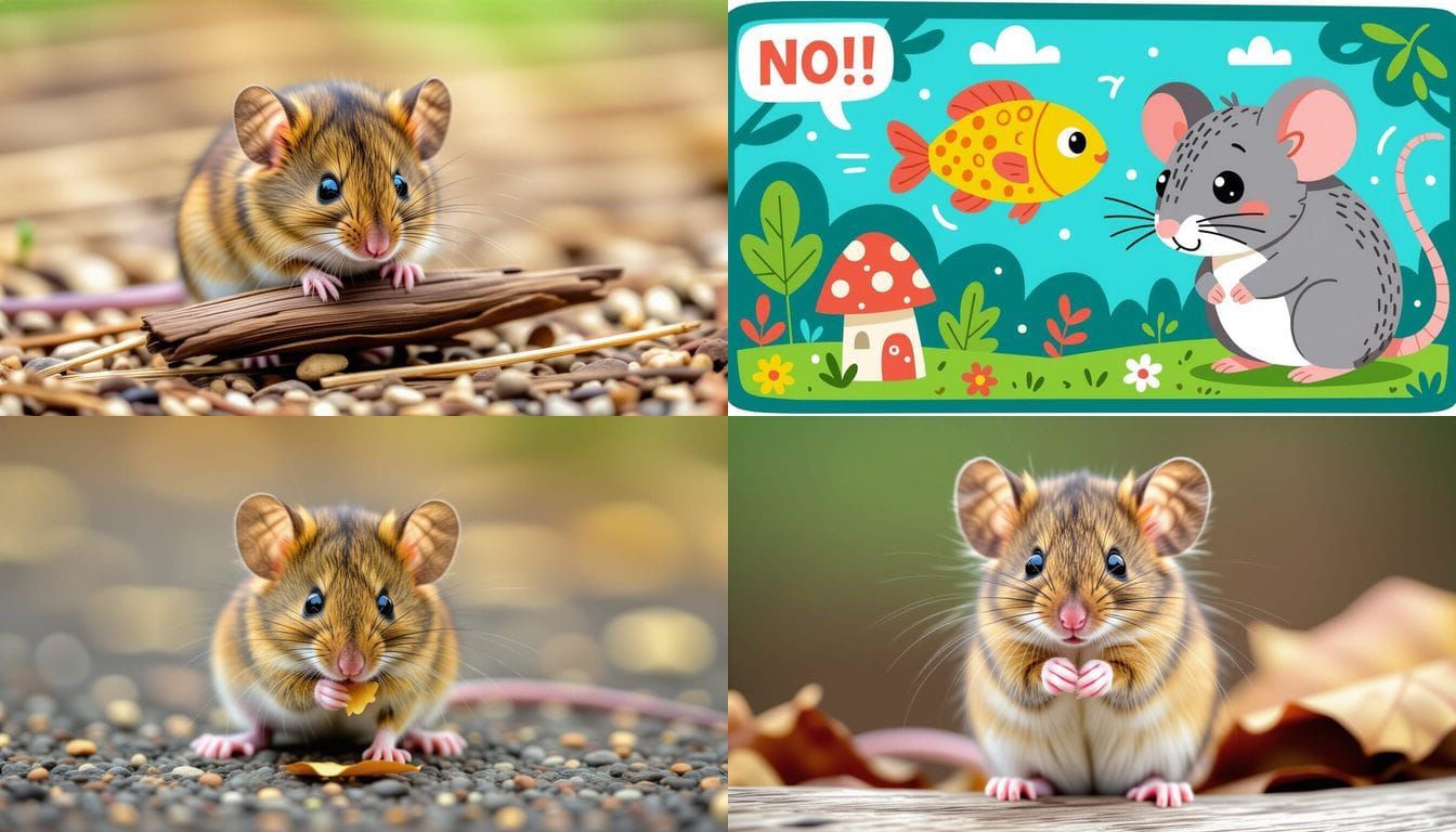 Picture of a Shy Mouse