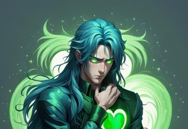 Blue Haired Man's Imploding Heart