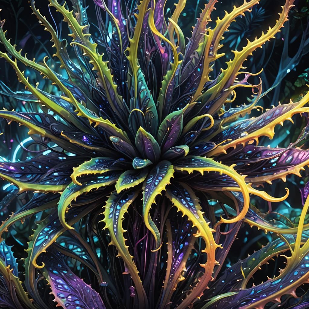 Biomorphic Alien Plant Concept Art