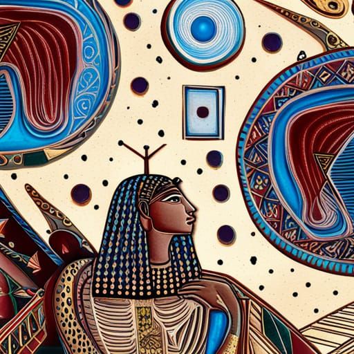 Enchanting Ancient Egypt in Mixed Media Digital Art