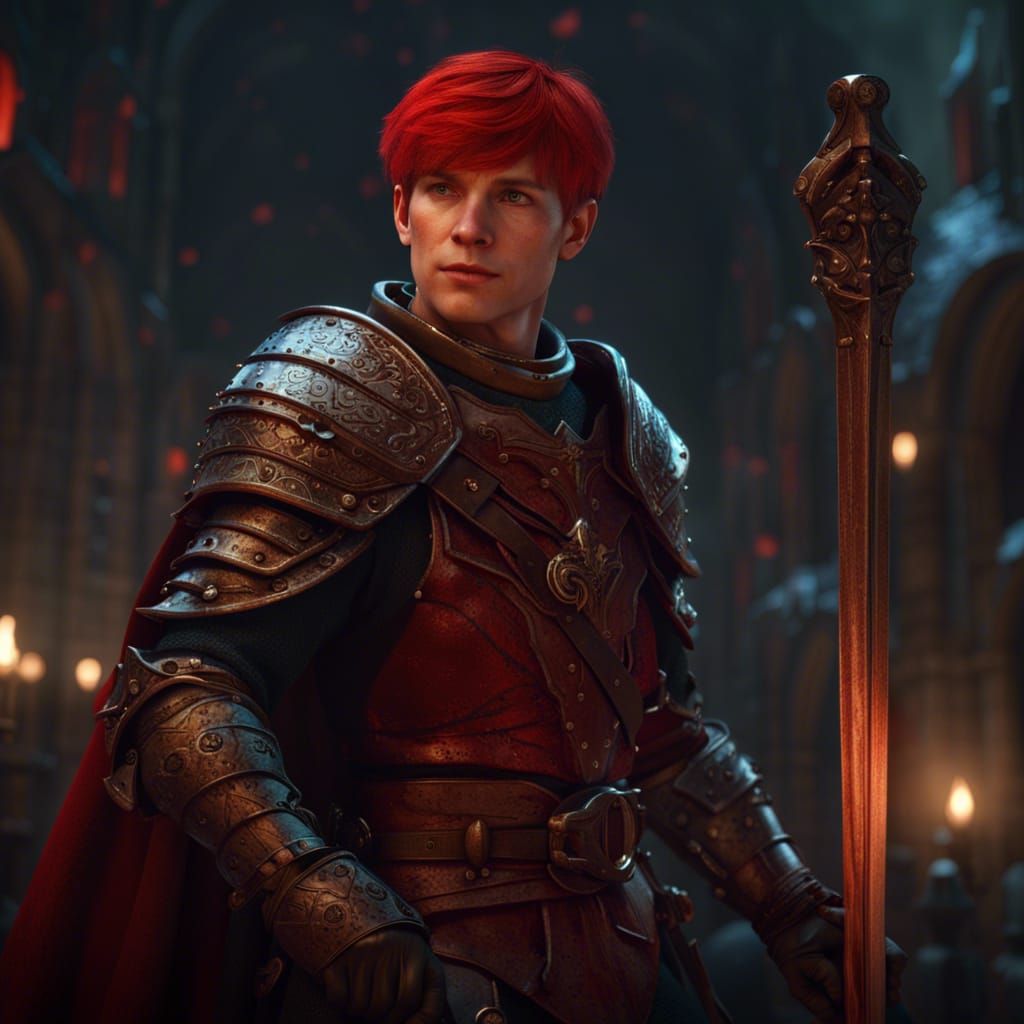 Red-Haired Guard in Armor, Discworld Night Watch