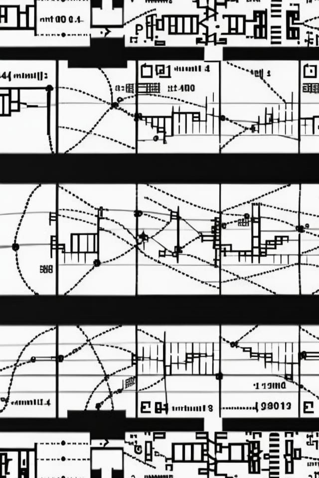 Complex Graphic Score in Modular Constructivism Style
