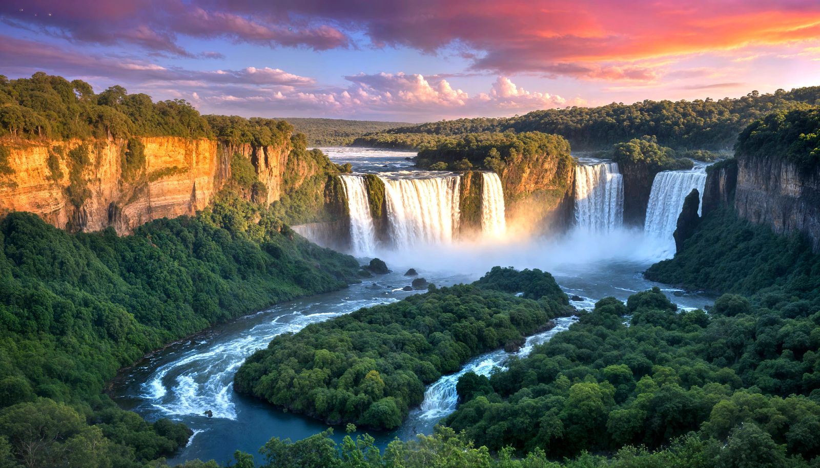 Celestial Celebration of Nature's Wonders in Golden Light