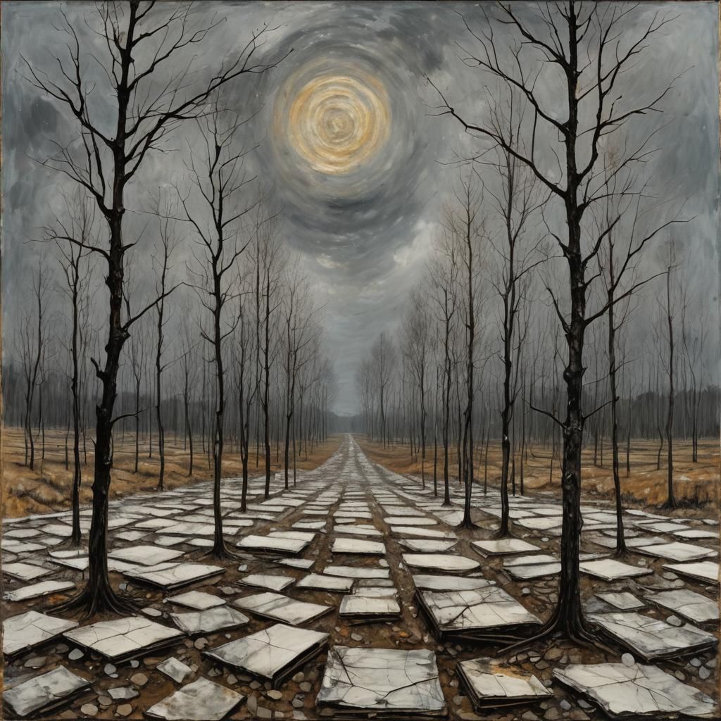 Artwork in the Style of Anselm Kiefer