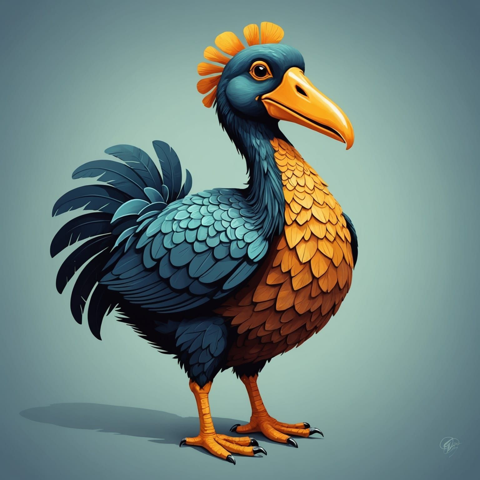 AI Generated Image of a Dodo Bird