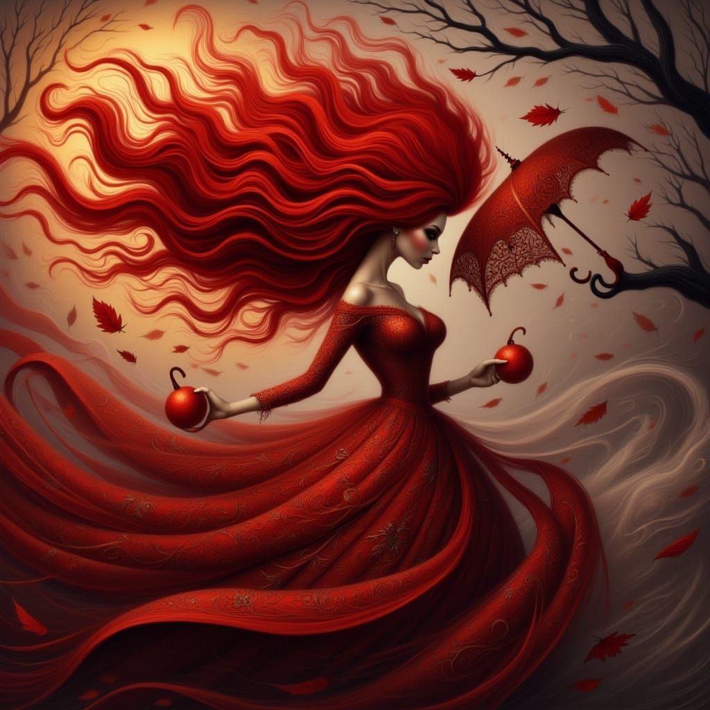 Haunted Djinn Emerges from Crimson Smoke Vortex