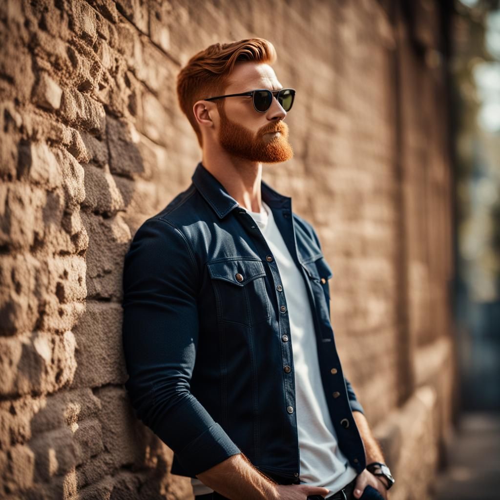 Cool Ginger Guy with Sunglasses: Professional Portrait