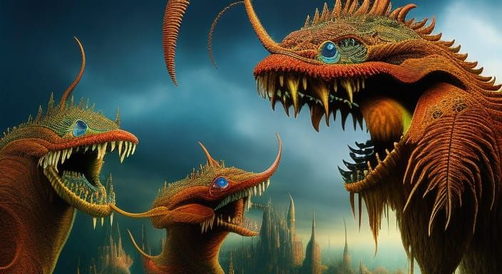 Seaweed Humanoid Captures Captain Crane: Concept Art