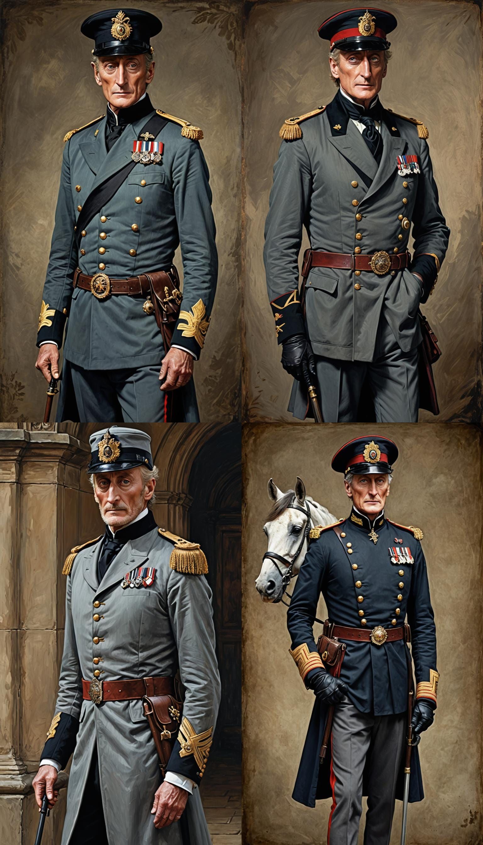 Charles Dance as Victorian Royal Horse Guards Officer