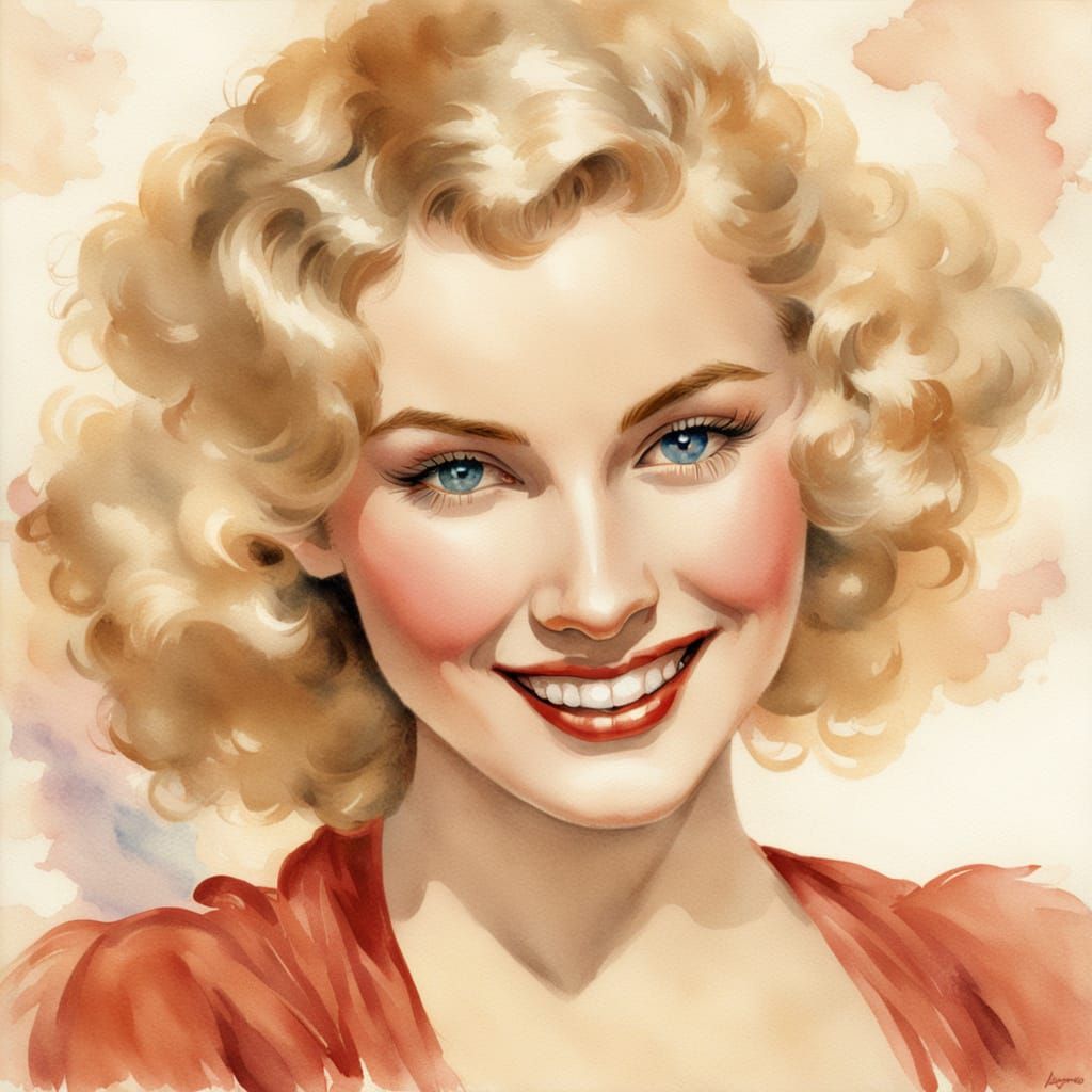 Shy Vargas-Inspired Watercolor Beauty