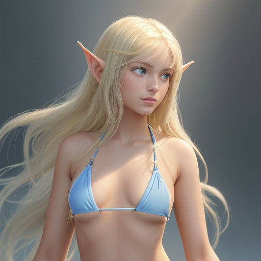 Whimsical Elf Princess in Soft Focus