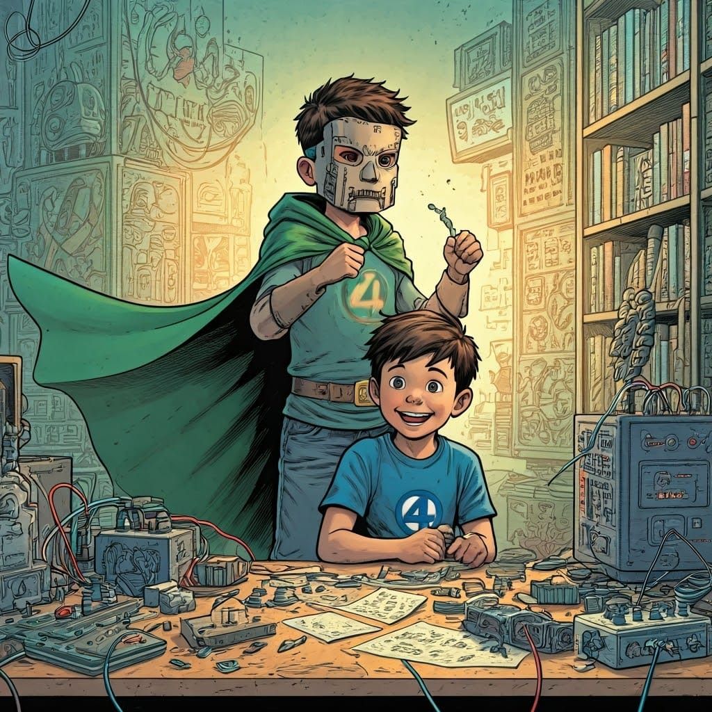 Dr. Doom's Science Fair Project: Illustrated Comic Art