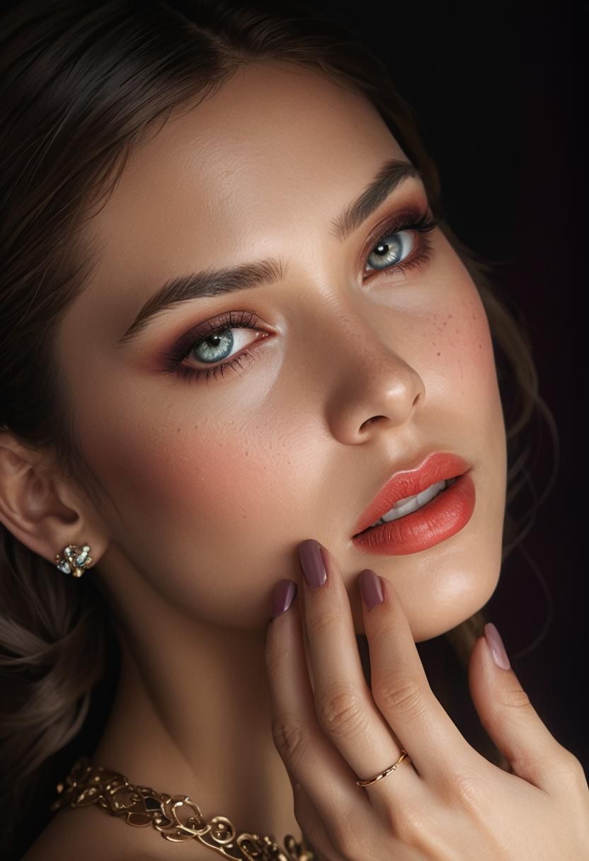 Detailed Portrait in Dynamic Lighting