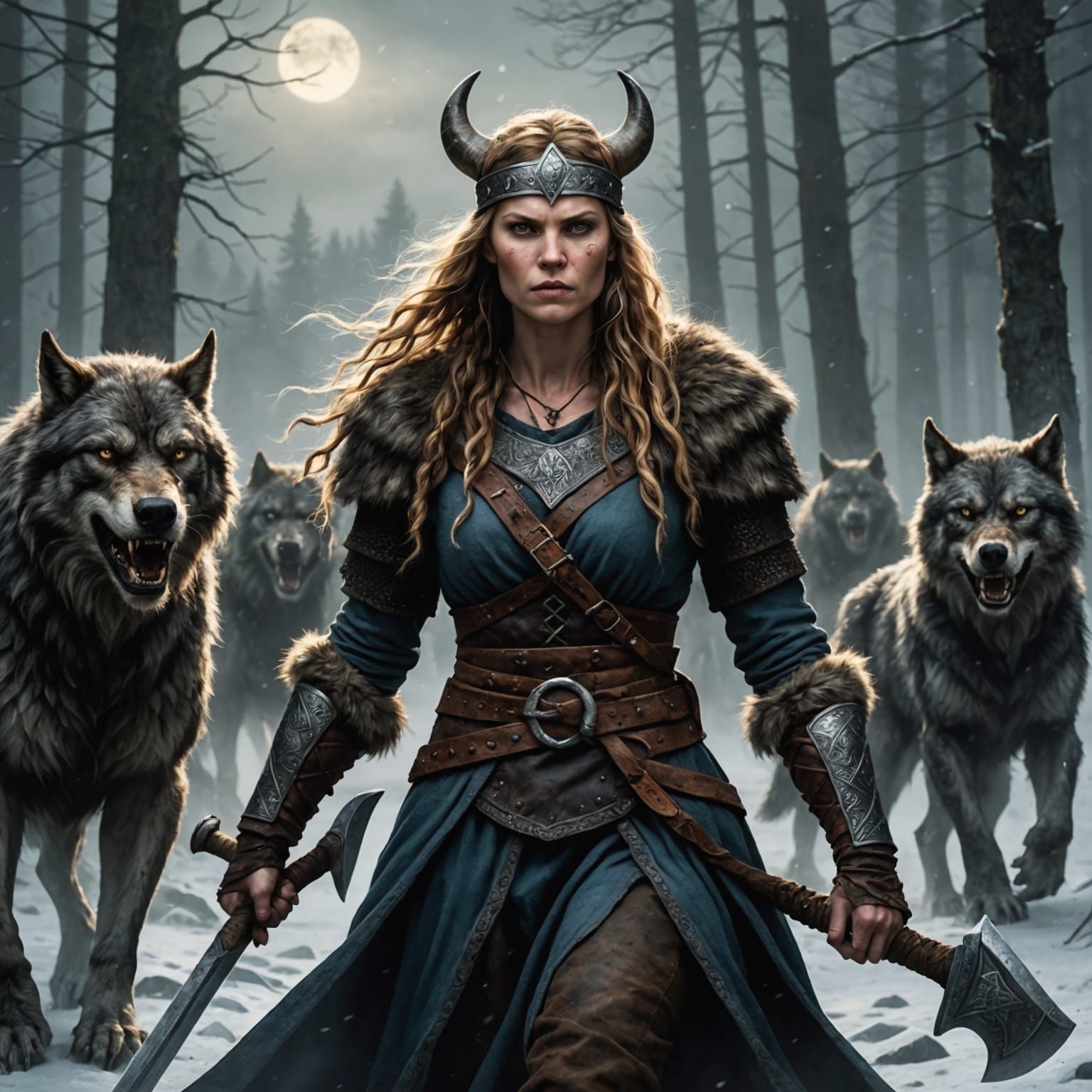 Viking Werewolf Women: Norse Mythology Art