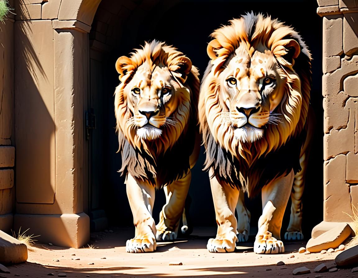 Courageous Woman Enters Lion's Den