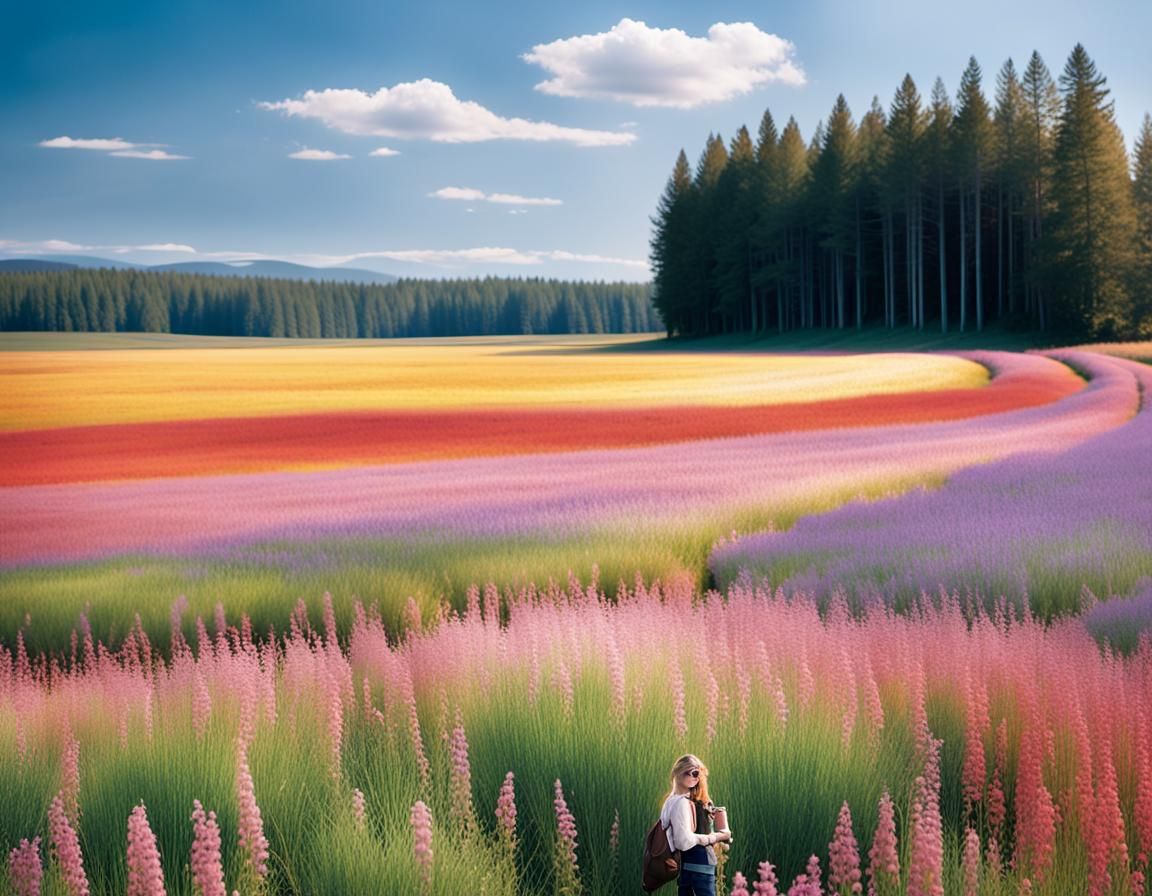 Nostalgic 2000s Photo of Woman with Flip Phone