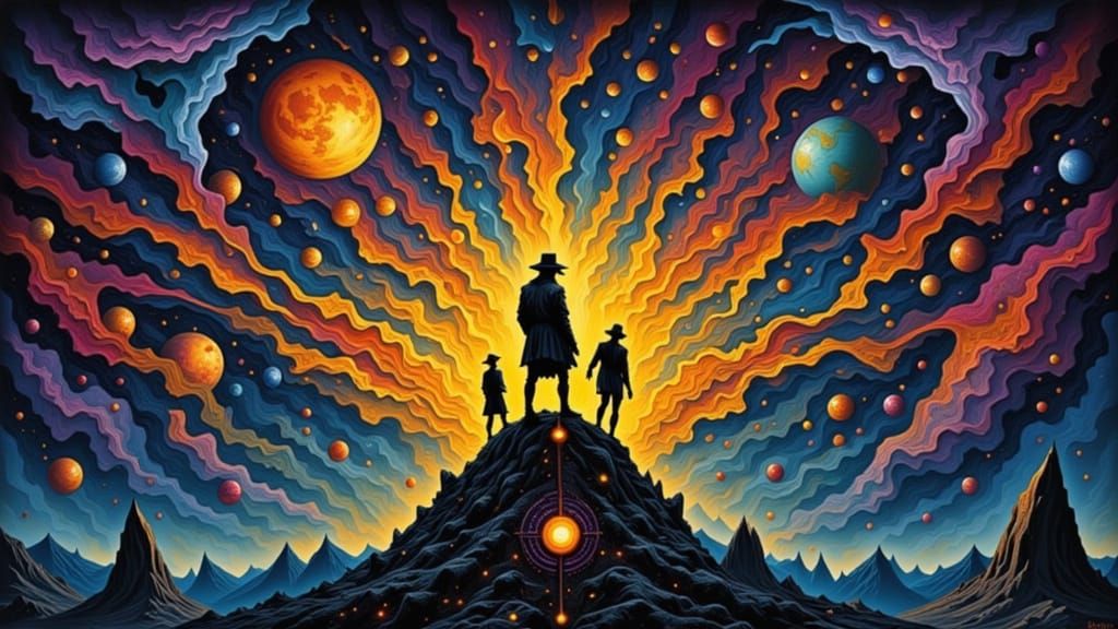 Aphex Twin Portrait in Impasto Style